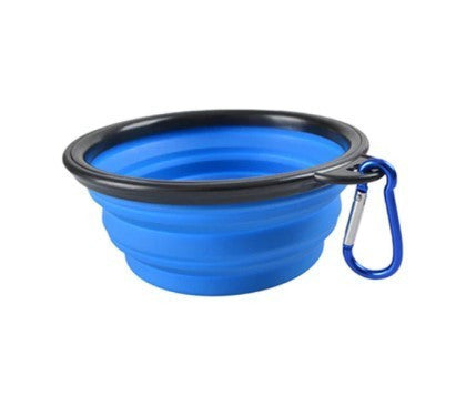 Latex hordozható etető és itató tál kutyáknak (350ML)-0